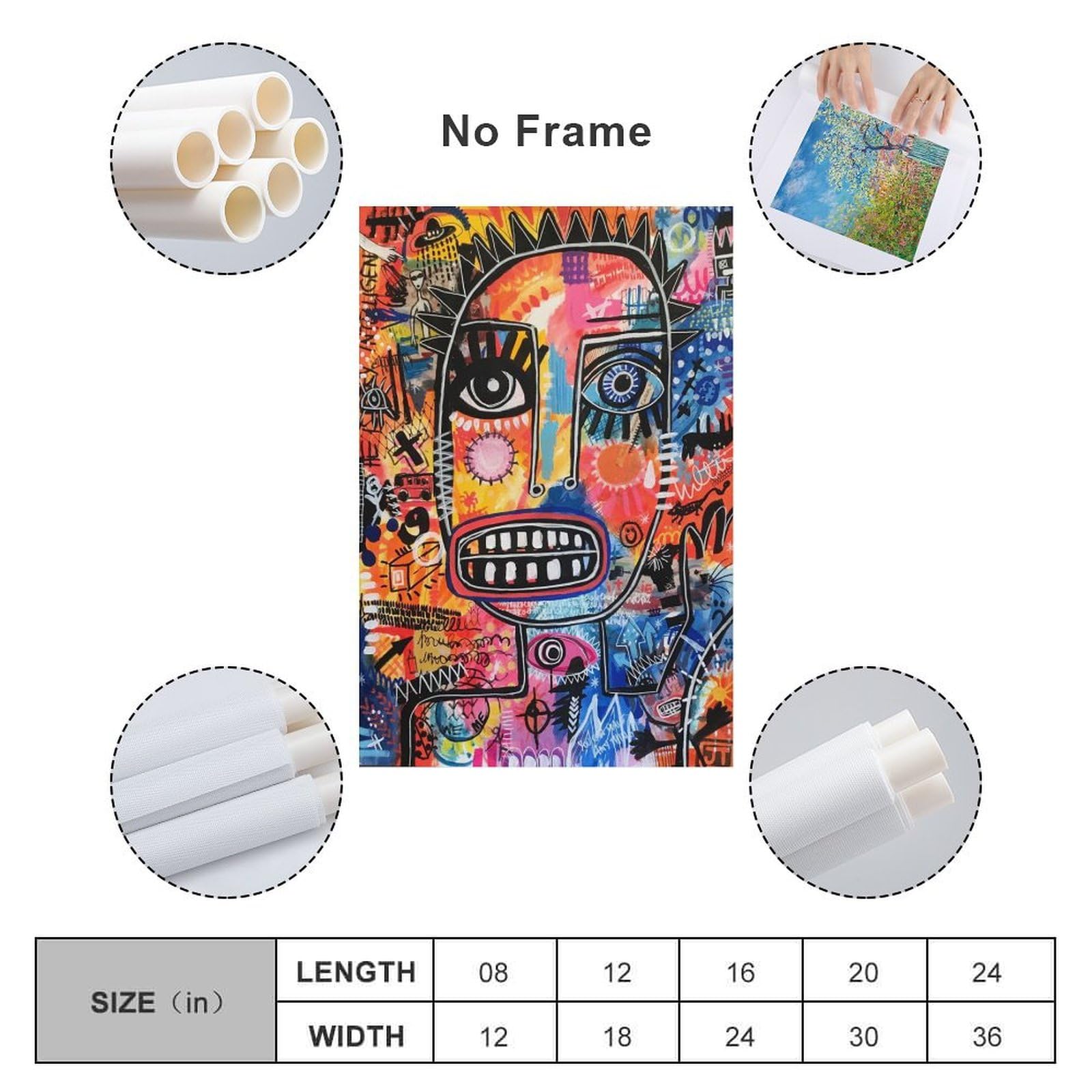 Amazon.co.jp: ジャン·ミシェル・バスキア《無題6》ポスター 印刷