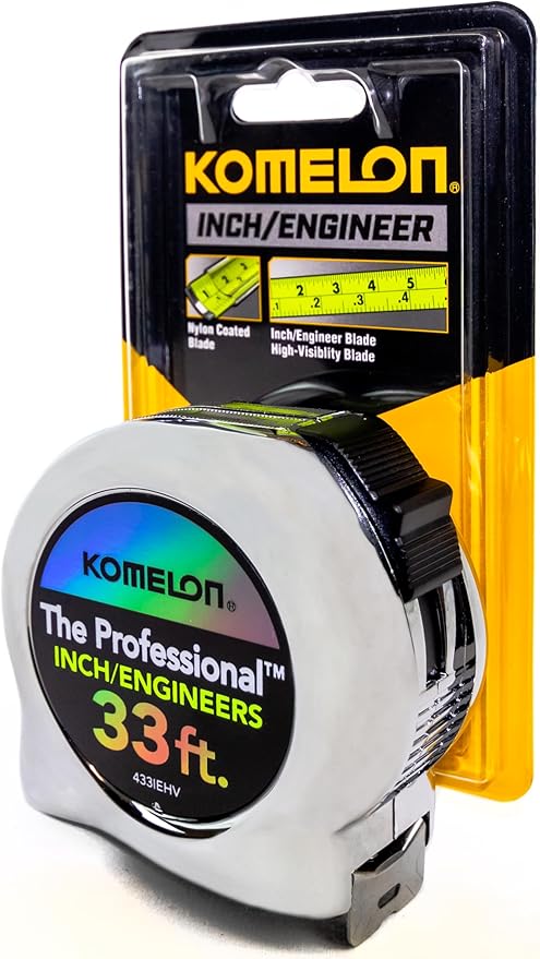 Cinta Métrica Profesional Komelon 33 pies x 1 pulgada miniatura 4