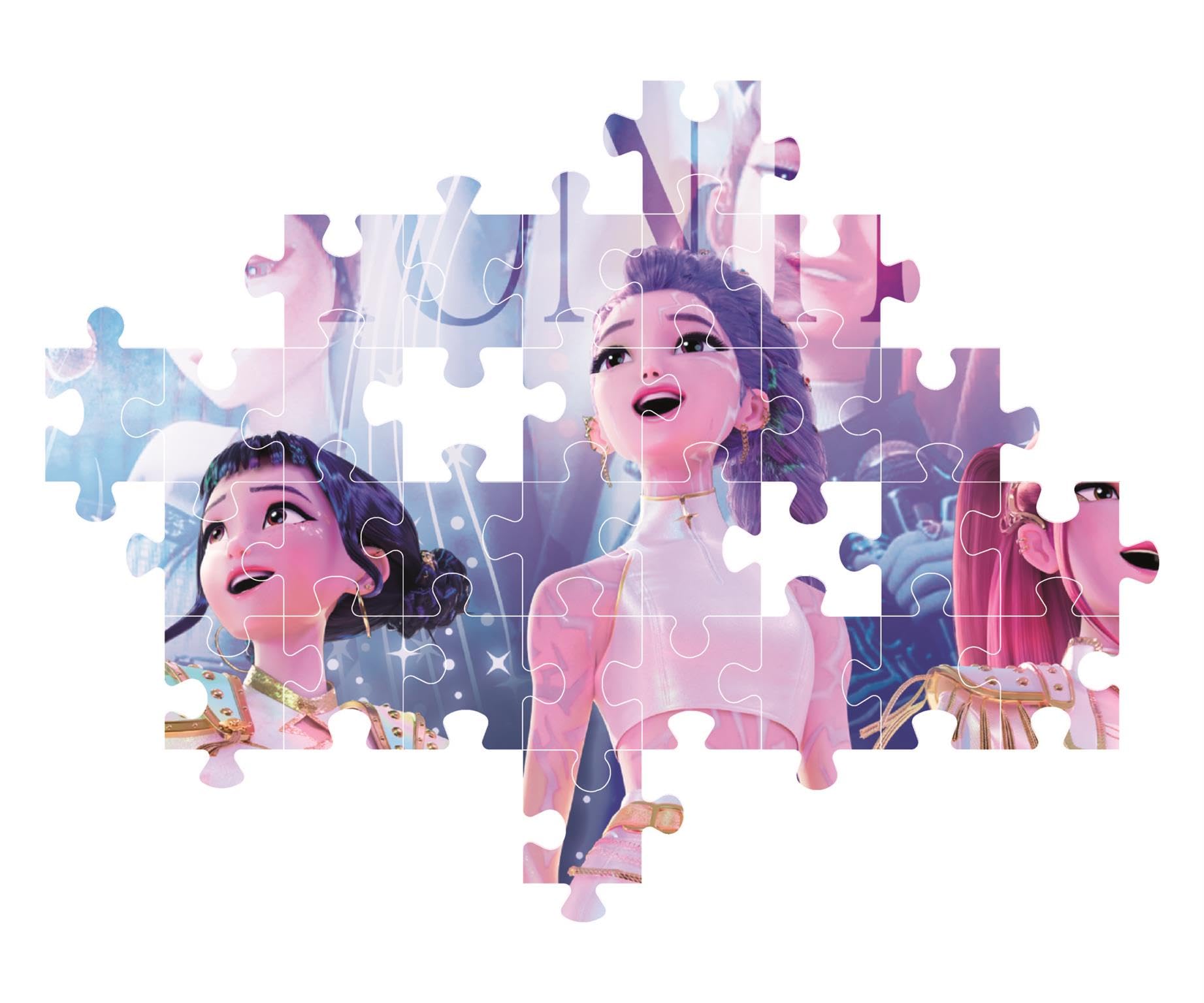 Clementoni Supercolor Kpop Demon Hunters - Puzzle 104 Teile ab 6 Jahren - buntes Kinderpuzzle mit besonderer Leuchtkraft & Farbintensität - Puzzle für Kinder 27257 - 5