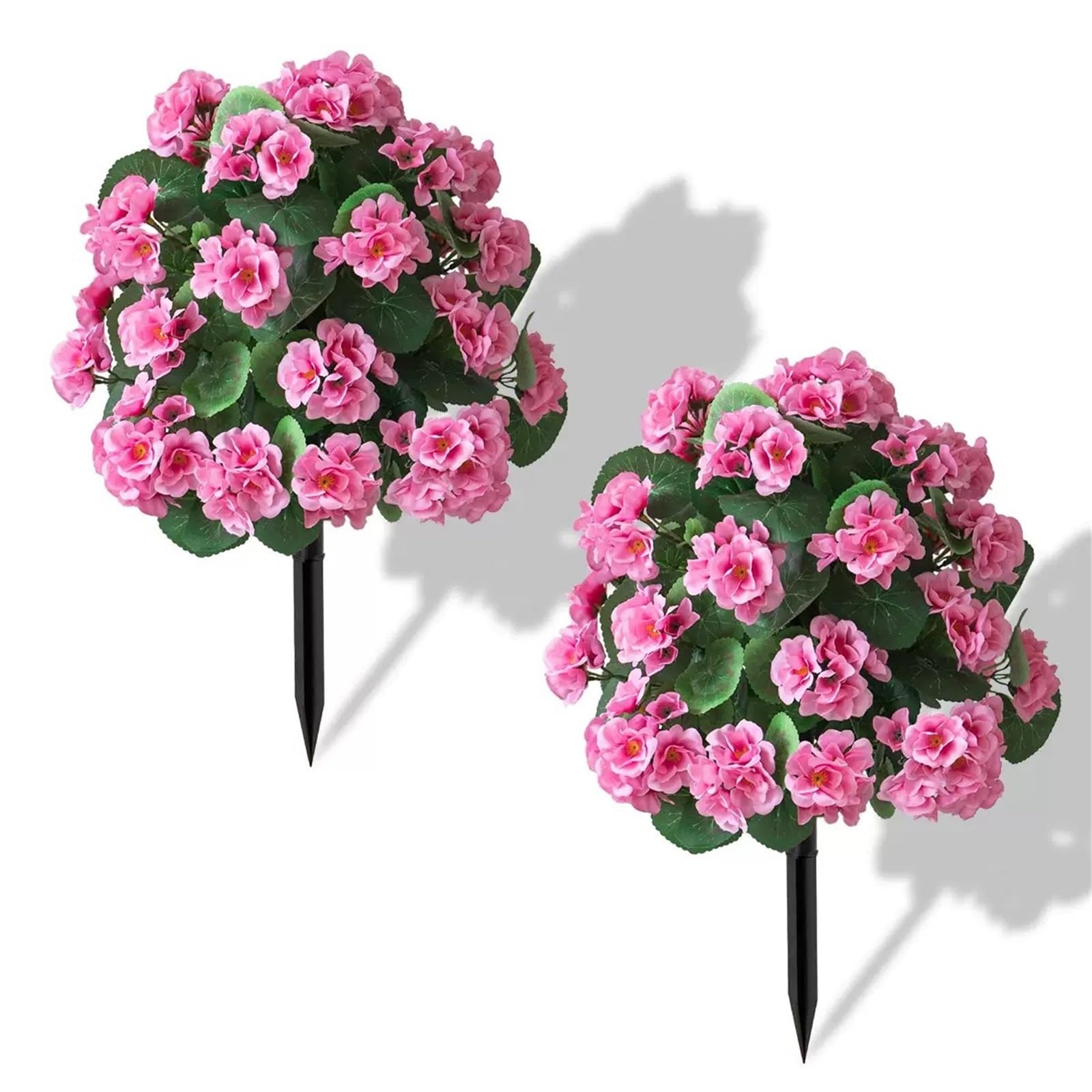 WBCDXCBB Haitang Ground Planting Courtyard Geranium Floor Decoration Caryophyllum Artificial Flowers 1Pcs(Pink)