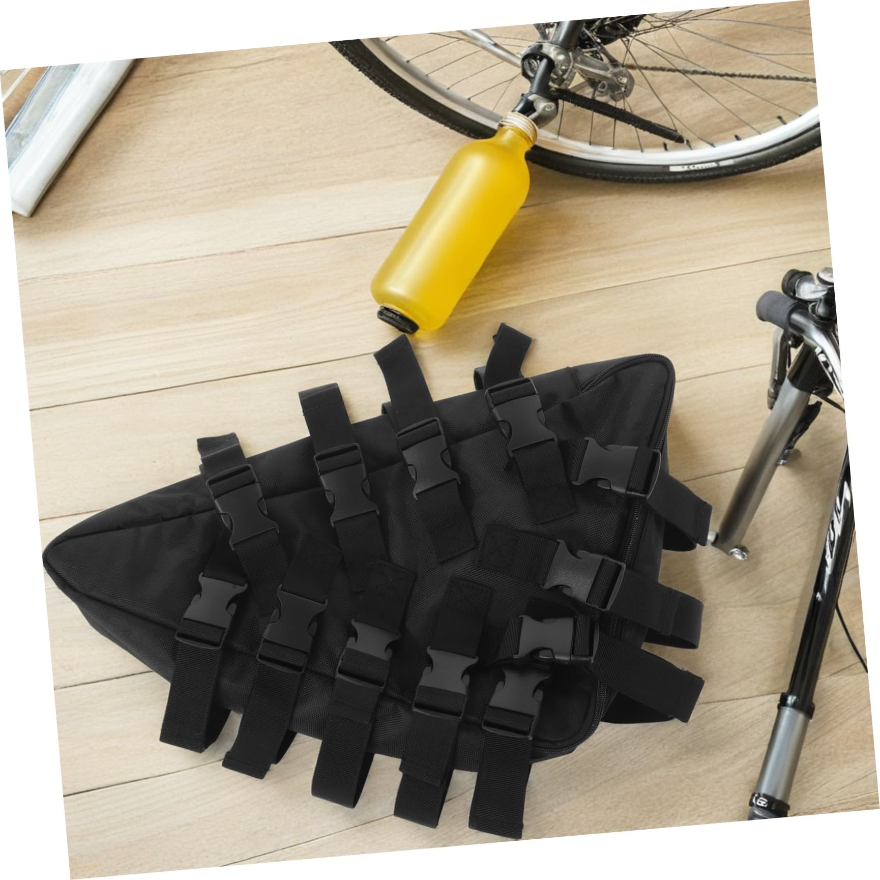 Didiseaon Borsa per Telaio Bicicletta Nera Oxford Resistente all'Usura, Multiuso per Accessori Ciclismo e Controller, per Ciclismo su Strada e Viaggi