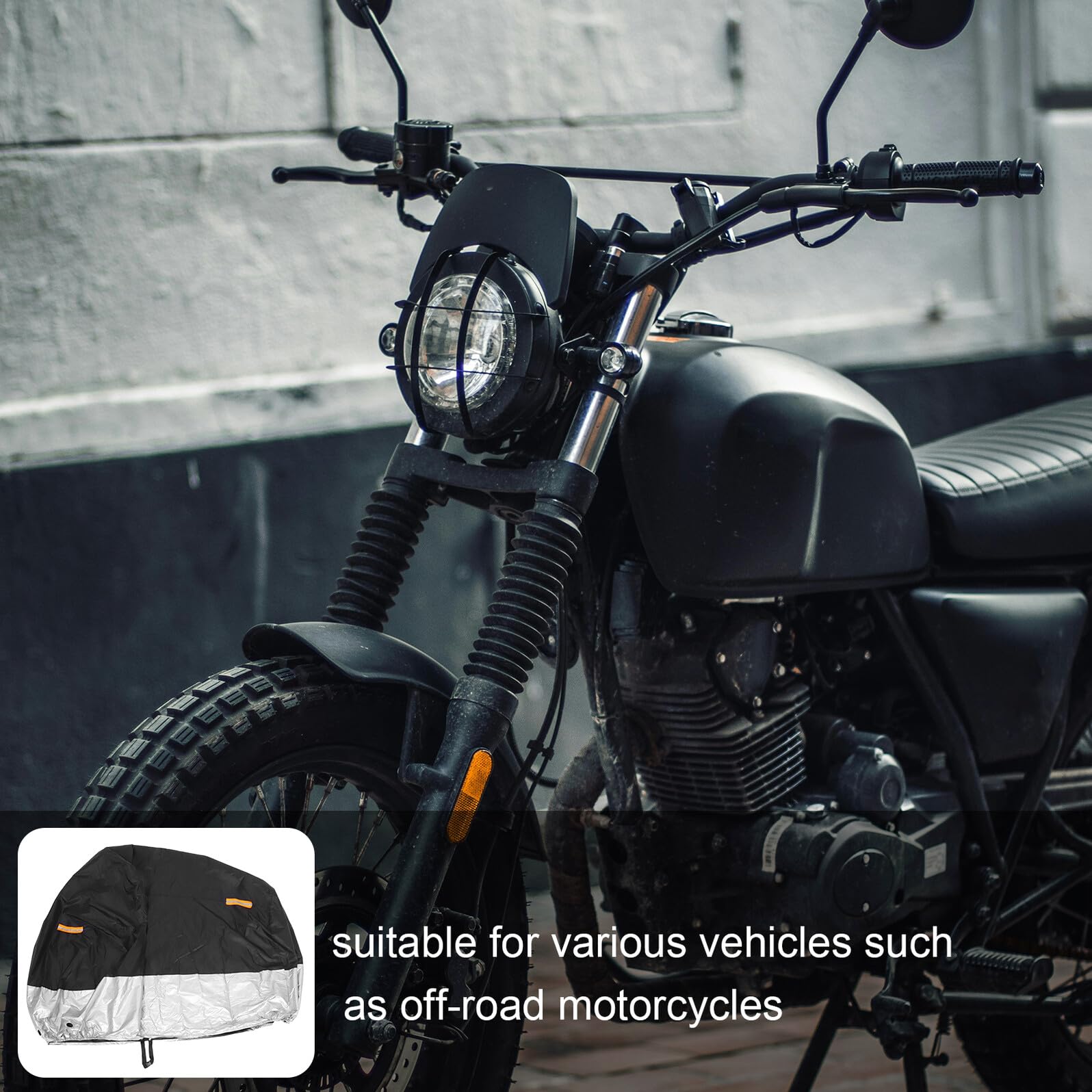 Gatuida Housse Imperméable Moto XXL Oxford Protection Complète Anti-UV et Pluie avec Bande Réfléchissante Housse de Protection pour Motos et Scooters Électriques