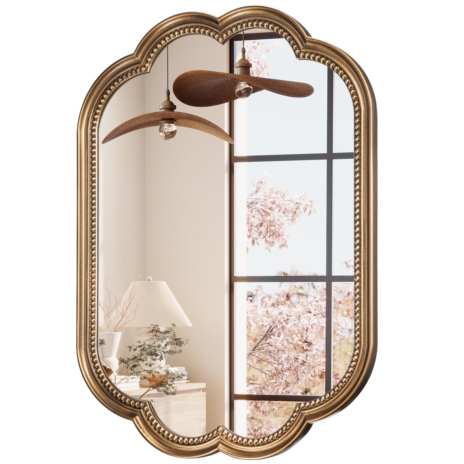 Amazon.co.jp: Wiserset スカラップミラー、50.8 cm x 91.4 cm