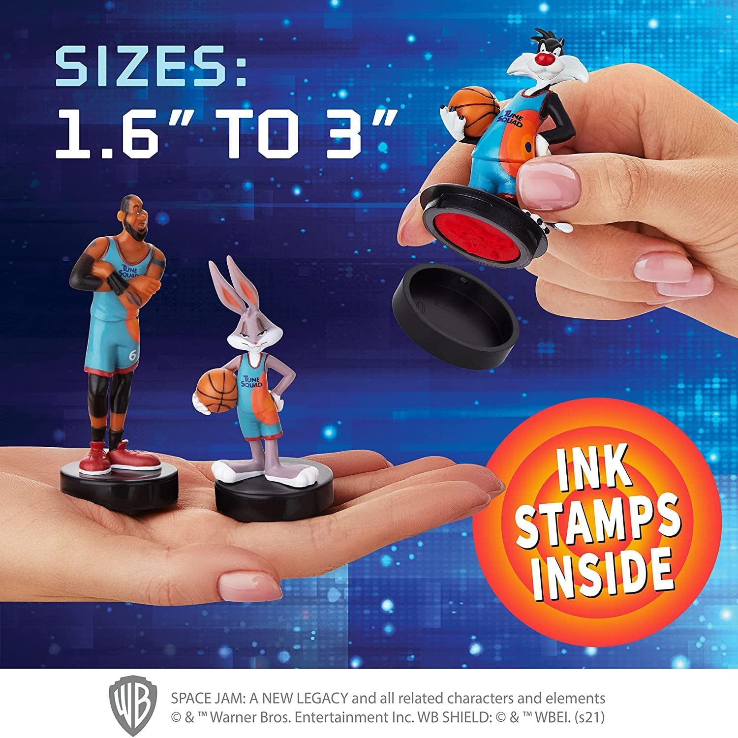 Amazon.com: P.M.I. Space Jam Kids' Stamps | Collect All 13 Looney