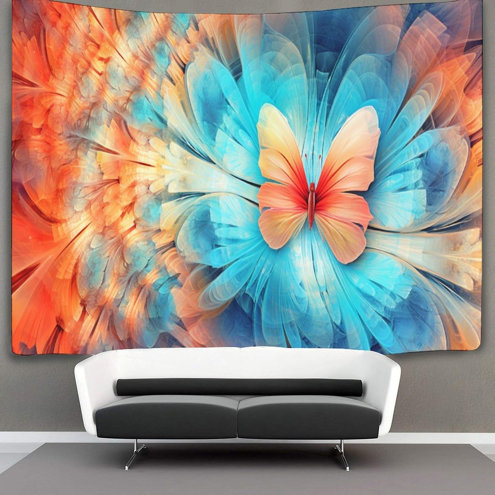 kaiyun Butterfly Tapestry Bedroom Aesthetic Indie Wall Room Decor Wall Hanging,Wall Art 150cmx200cm
