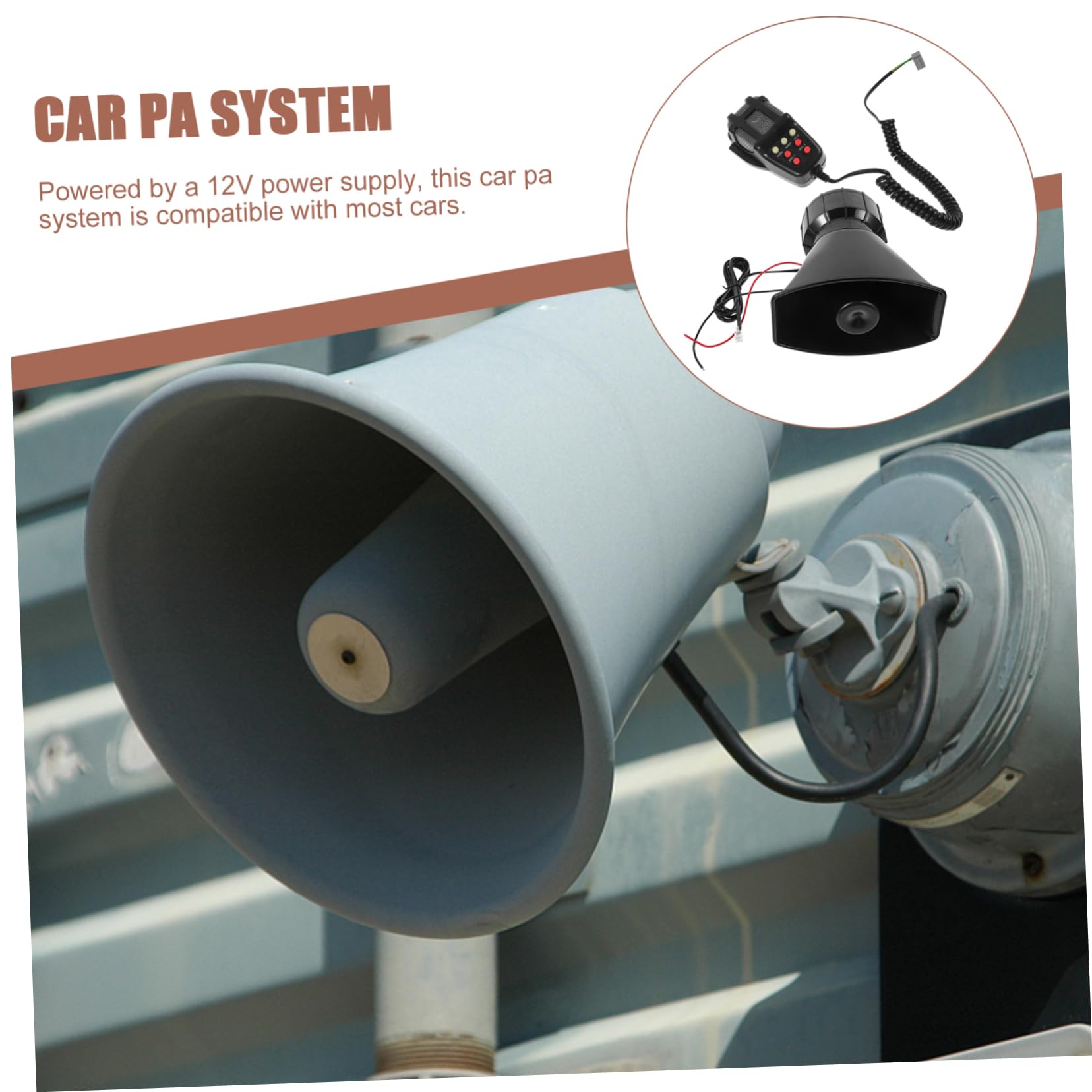 Mikinona 1 Zestaw system ów głośnik syreny Samochodowy alarm dźwiękowy Bezprzewodowy alarm samochodowy samochody głośniki zewnętrzne subwoofer zestaw do radia cb