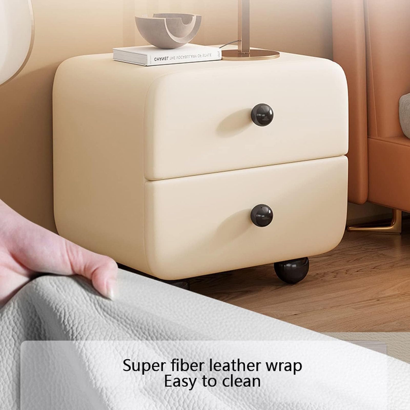 Amazon.co.jp: ミッドセンチュリーモダンサイドテーブル、寝室用