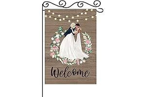Welcome to Our Wedding Garden Flag: Elevate Your Outdoor Celebrations
