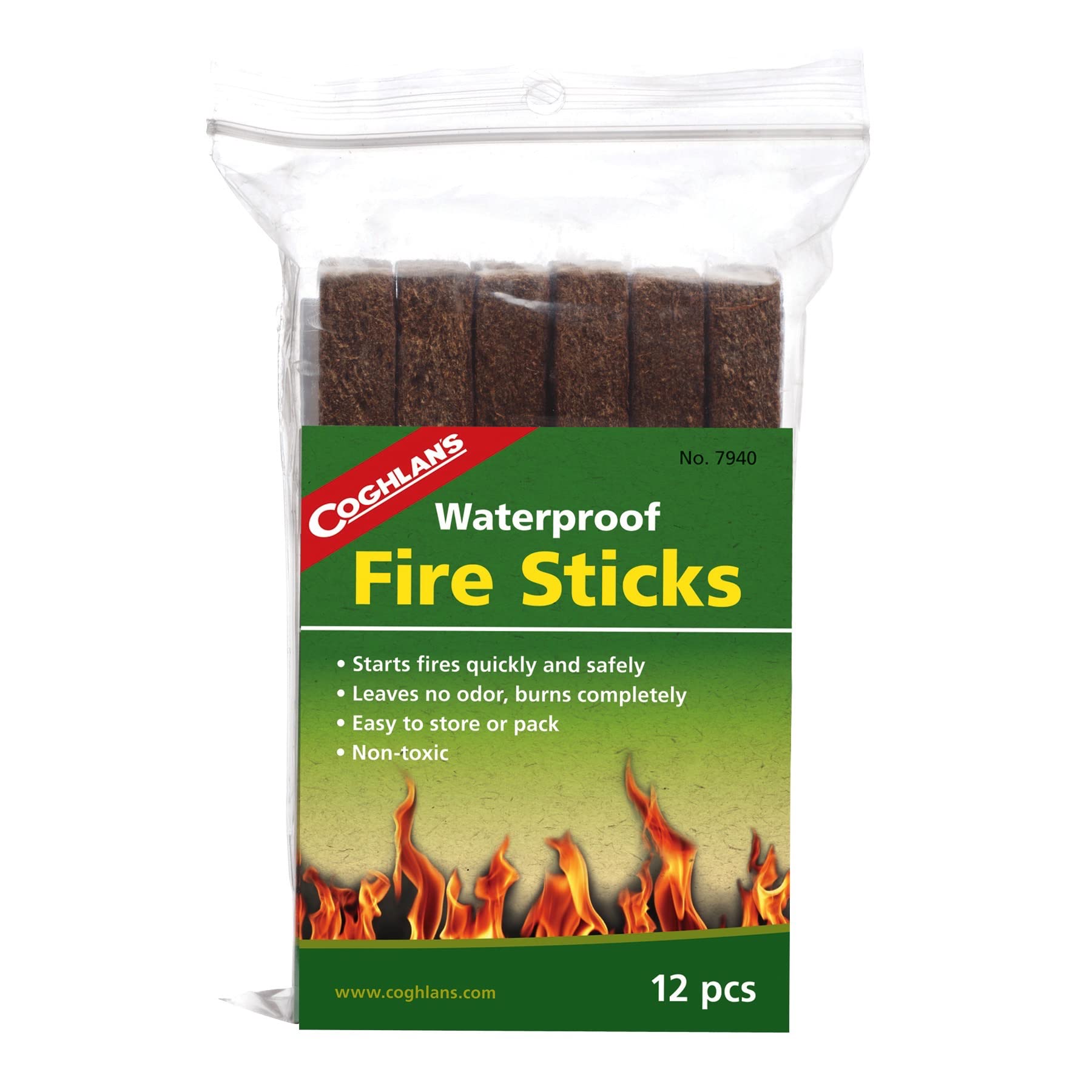 Coghlan's 7940 Fire Sticks,Brown,12 Count
