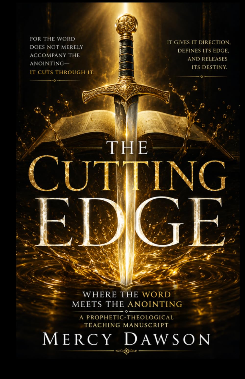 THE CUTTING EDGE: Where the Word Meets the Anointing: A Prophetic Exploration that argues: the Word of God is not merely a companion to the ... it, defines it, and governs its release.