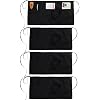 100% Cotton Half Waist Apron With Pocket – Black, 70x40cm, Unisex For Kitchen & Work