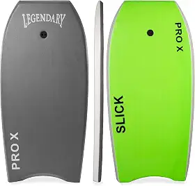 Prancha de bodyboard para praia com parte inferior rígida, boogie boards para crianças e adultos, lendário Pro X selado a quente com núcleo EPS, coleira