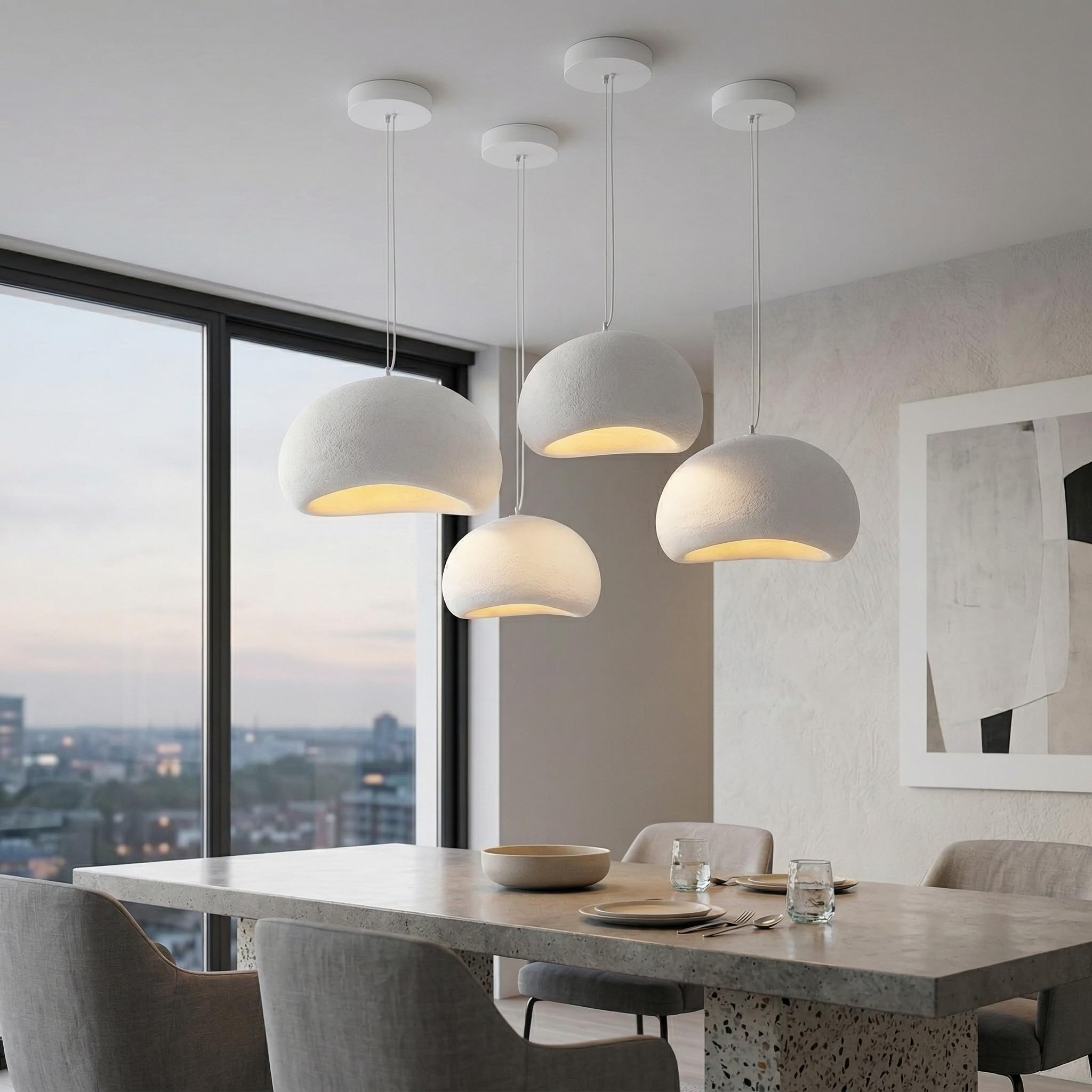 JAYMP 40cm Wabi Sabi Pendant Light for Dining Room Kitchen Island