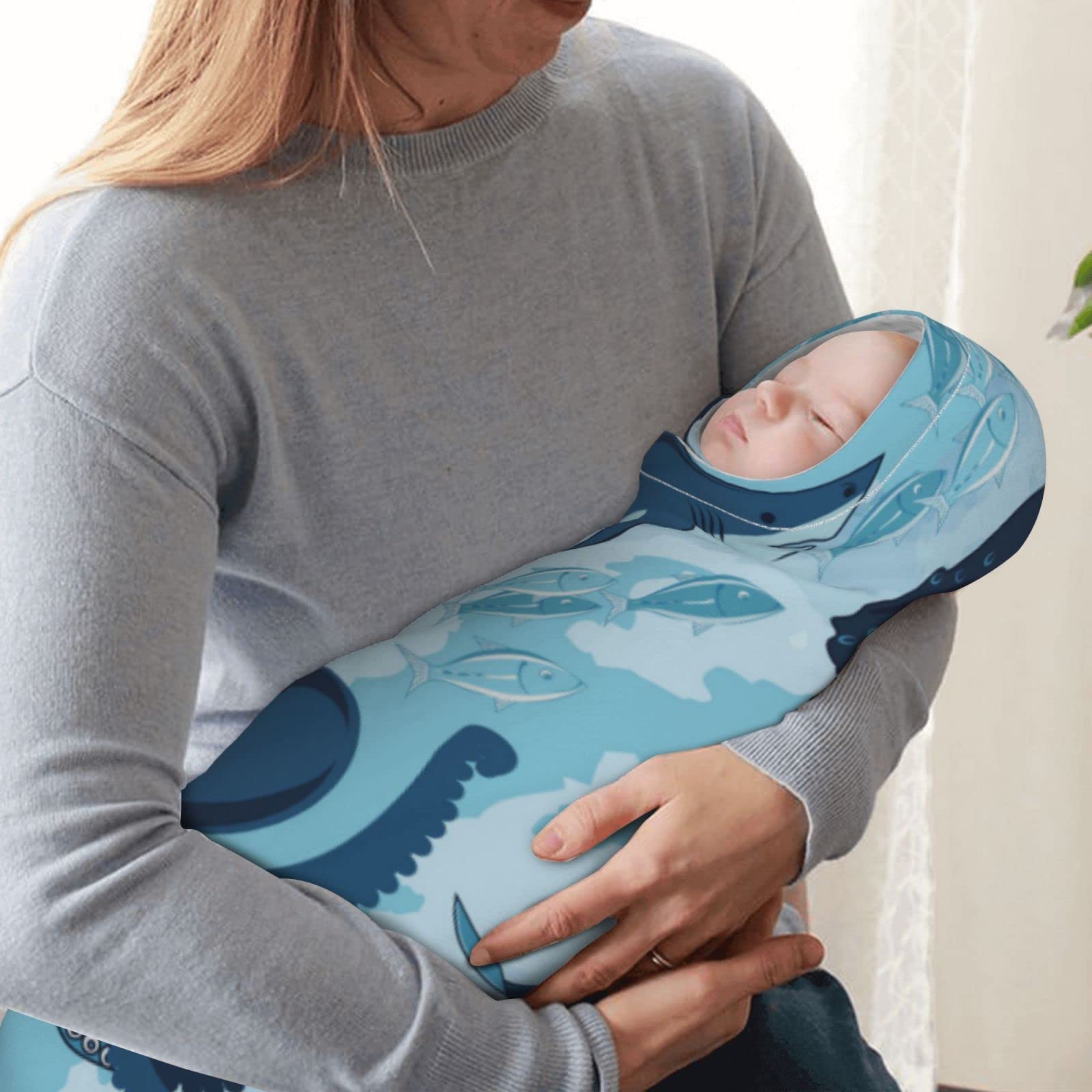 Amazon.co.jp: ブランケット 赤ちゃん 鯨 いるか ブルー 海 ベビー 