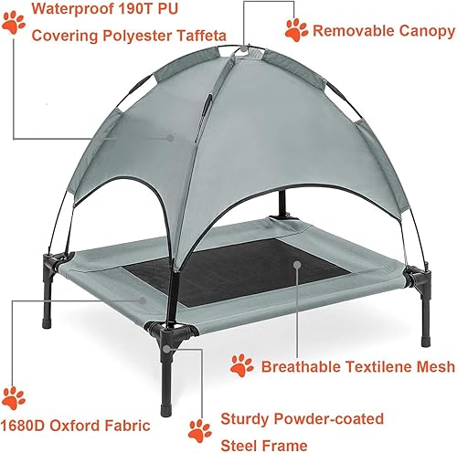 Miniatura 3 de PawfectPals Cama y cuna para mascotas con pantalla desmontable para uso en interiores y exteriores (Med)