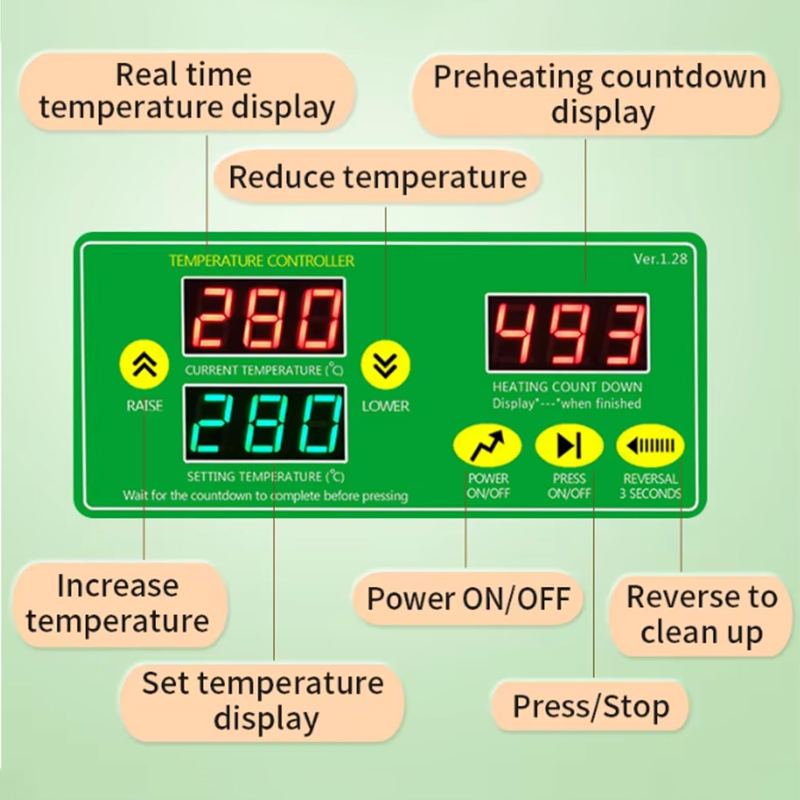 Prensa de aceite eléctrica para uso doméstico, 1500 W de alta potencia, modos de prensado en frío y caliente, funcionamiento automático, construcción de acero inoxidable, apto para uso alimentario.