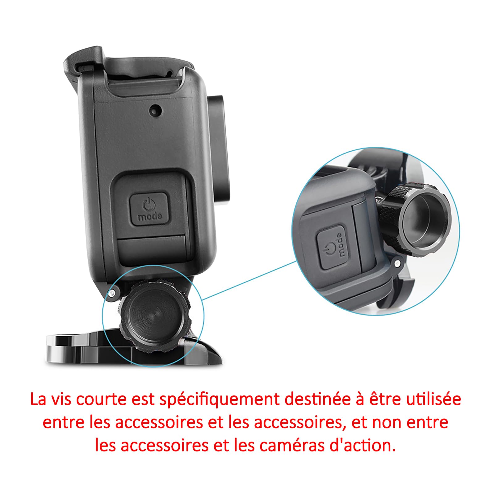 NovelGoal Lot de 3 vis d'adaptation en aluminium CNC pour GoPro Hero 8, 7, 6, 5, 4 (noir NovelGoal Lot de 3 vis d'adaptation en aluminium CNC pour GoPro Hero 8, 7, 6, 5, 4 (noir