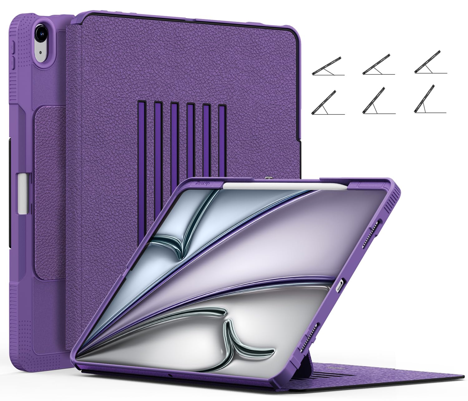 ZtotopCases for New iPad Air 13 Inch M3 2025 & M2 2024 &/12.9 inch 3rd Generation 2018, Auto Wake/Sleep, Multiple Viewing Angles Cover with Apple