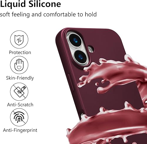 Miniatura 65 de ZTOFERA Funda para iPhone 13 Pro con correa, funda cruzada para teléfono con cordón ajustable para el cuello para el hombro, silicona suave a prueba