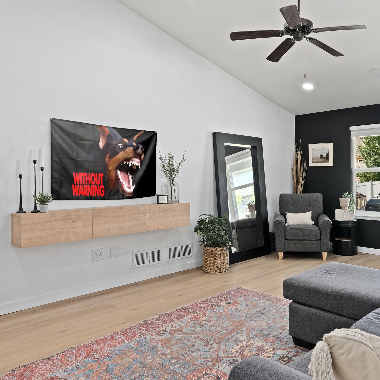 Carlorm „Hate Has No Home Here“ Flagge, 90x150 Cm – Aus Polyester, Doppelt Genäht, Für Innen & Außen