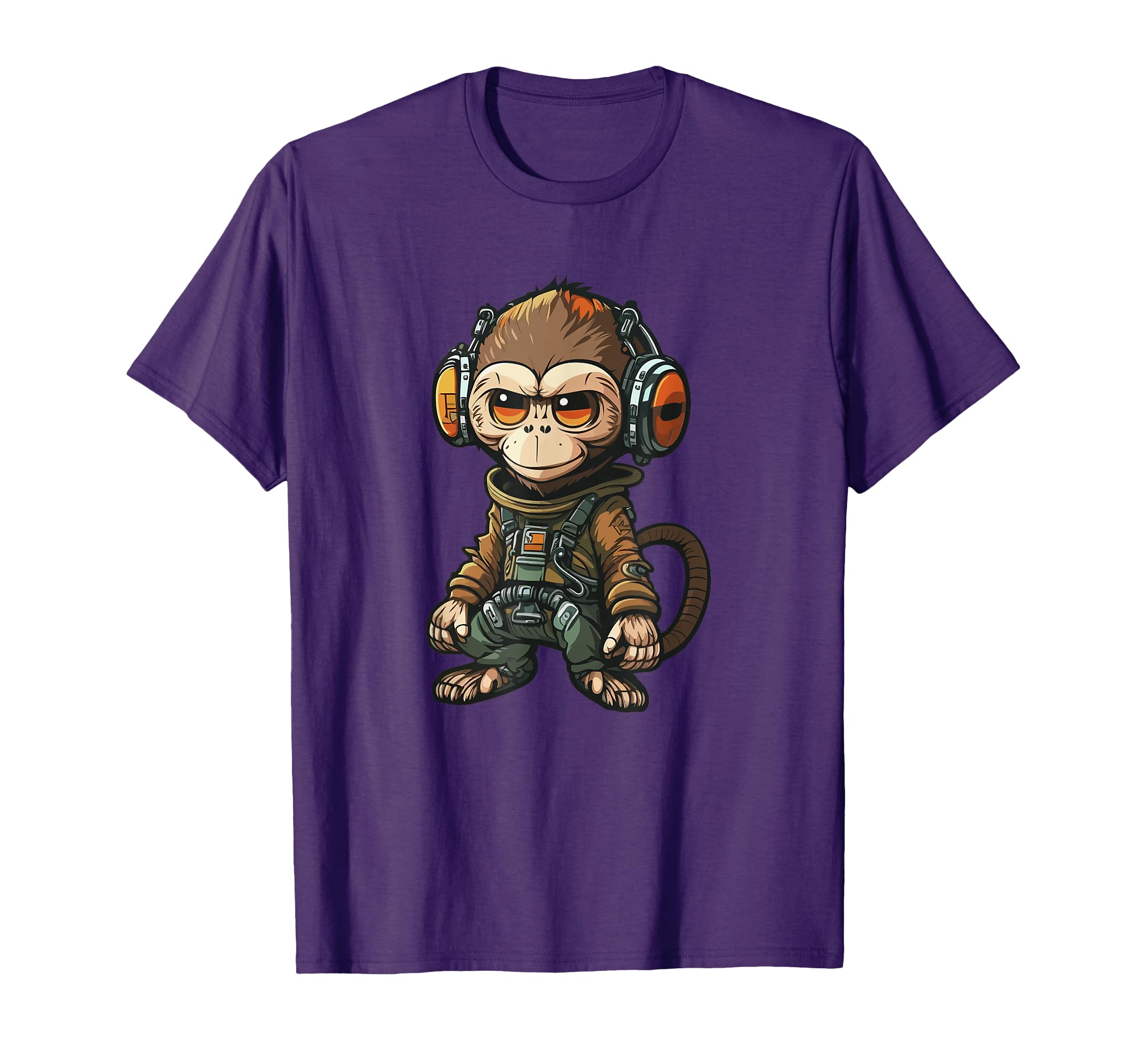 Sci-Fi Mechanic Monkey - Ready to Rock the Stars! T-Shirt