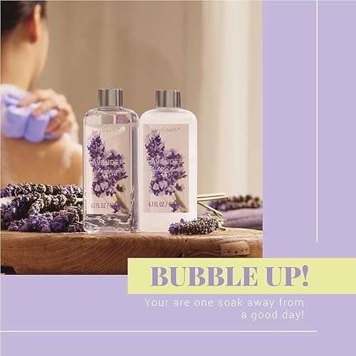 Miniatura 4 de Cesta de regalo para mujer juego de regalos de baño para mujer cesta de regalo de lavanda corporal y tierra 11 piezas con aceite esencial gel de