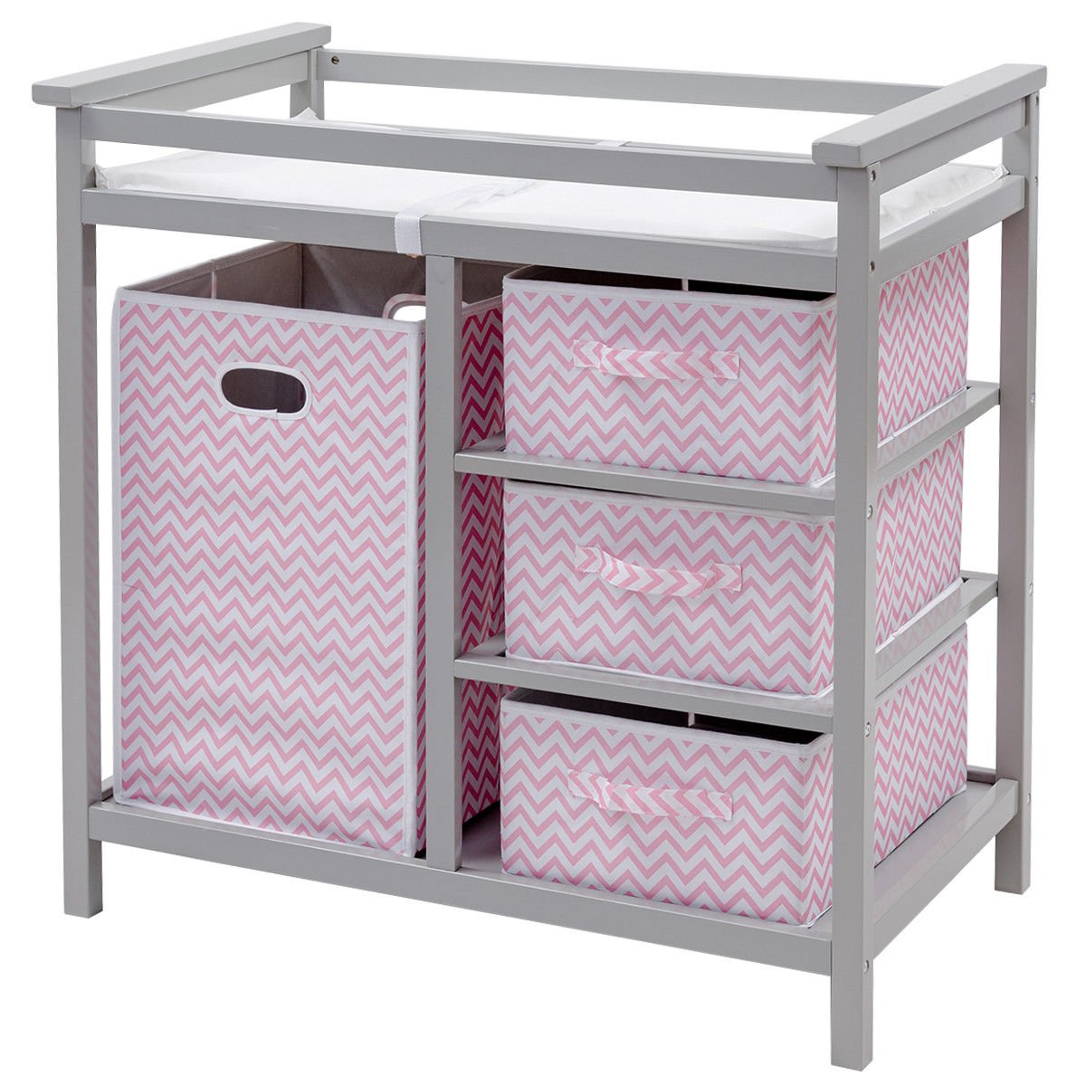 Costzon Baby Changing Table, Infant Diaper Changing Table Organization, Diaper