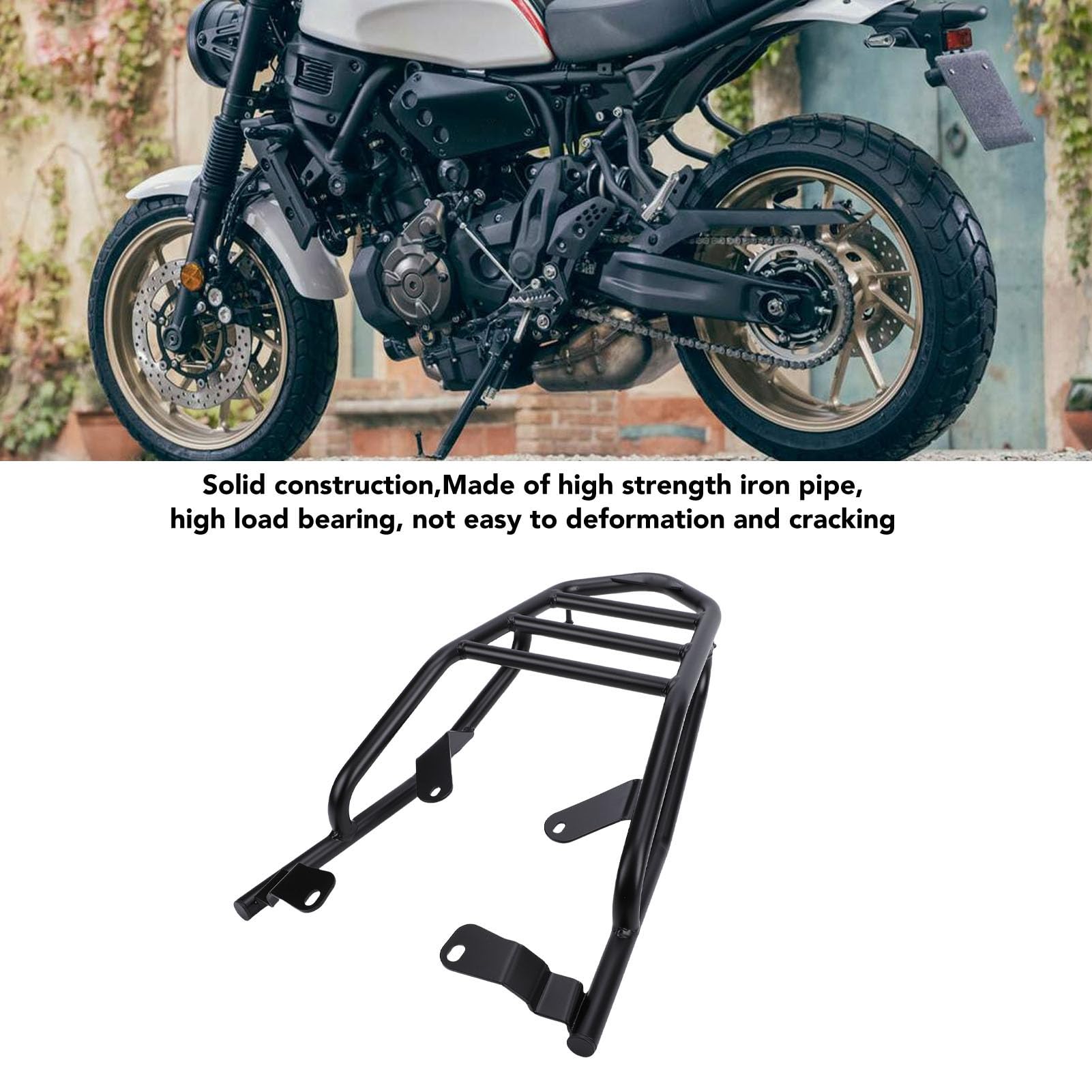 Akozon Portapacchi Posteriore con Struttura in Ferro Resistente per XSR 700 XTribute Legacy 2017-2025