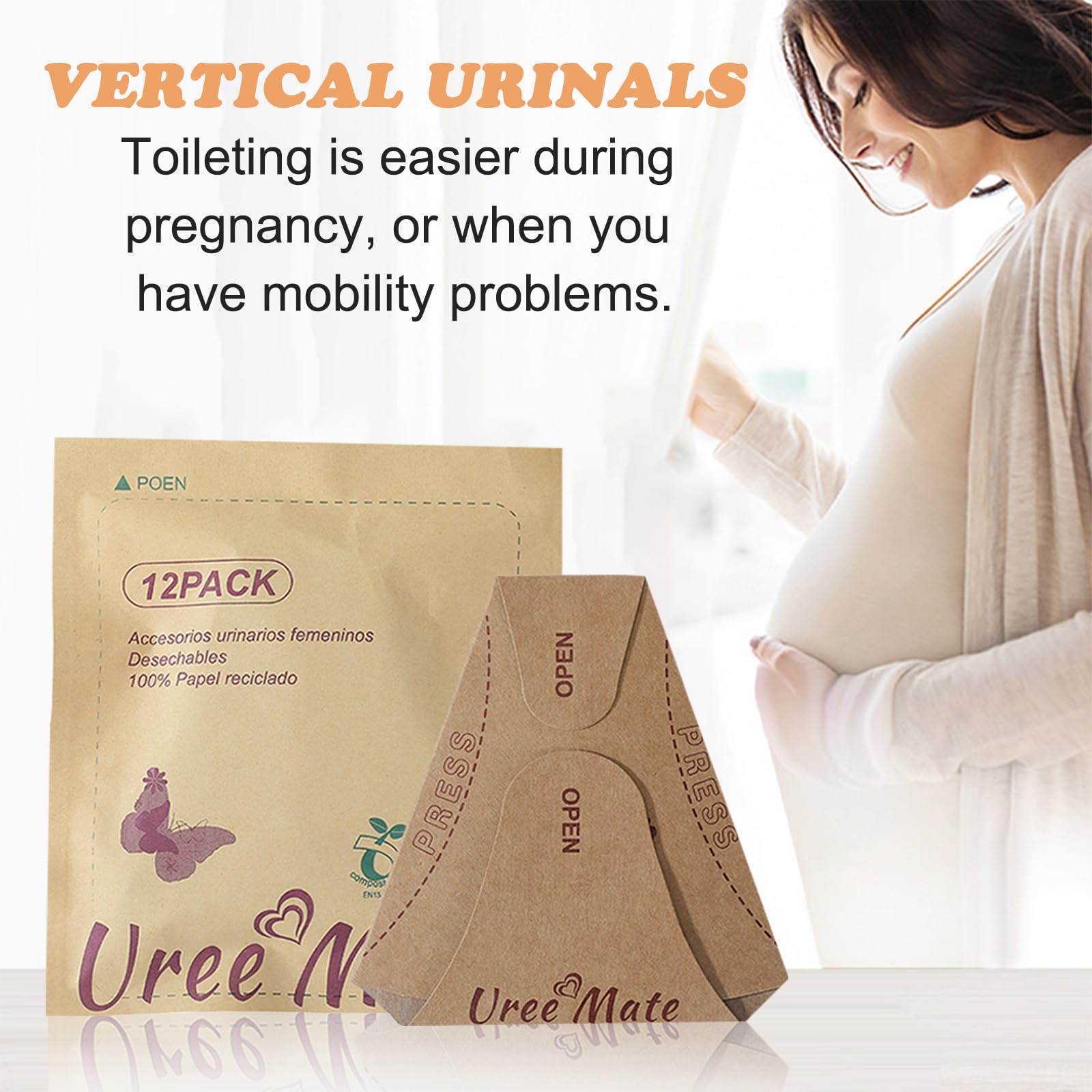 30 Pezzi Coni Per Pipì Donna - Orinatoio Portatile USA E Getta, Per Viaggi, Campeggio E Attività Outdoor - Foto 9