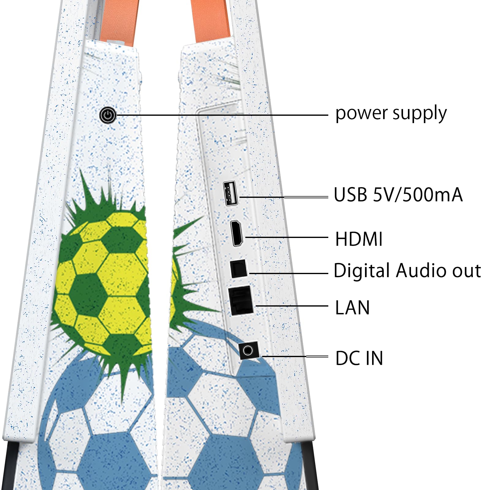 27 Inch Portable Smart TV, Android 14 OS, Built-in Battery Powered, FHD HDR Display, 60Hz Refresh Rate, Dolby Audio, WiFi, Chromecast, Voice Remote, for Bedroom, Game Day Parties, Camping & Travel