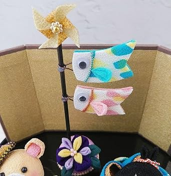 Amazon | つまみ細工 金太郎 五月人形 端午の節句 | 兜飾り