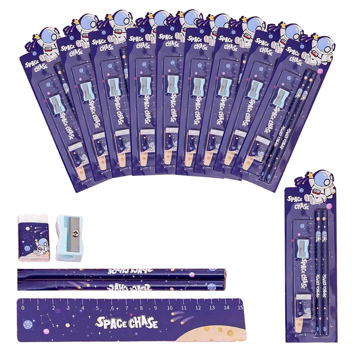 Party Propz Space Theme Stationery - 12 Pcs Stationery Kit Set | Return Gift for Kids Birthday | Return Gift Boys | Astronaut Stationery Set | Stationery Set for Birthday Return Gift | Return Gift (B0CZTKYKM4) Amazon Price History, Amazon Price Tracker