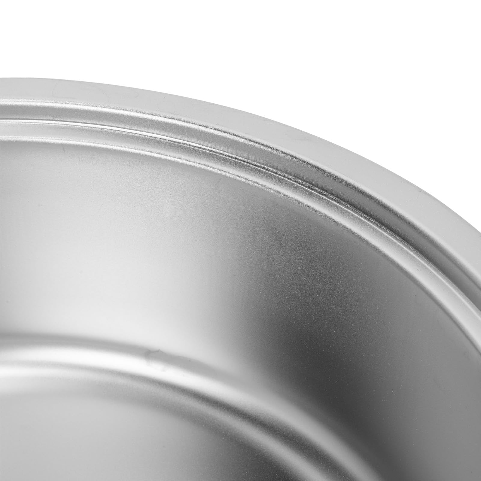 Okrągła umywalka XTevu RV, pasuje do przyczep kempingowych, jachtów na łodzi, 304 stal nierdzewna 14,17 x 5,12 w zlewozmywak kuchenny z wylotem odpływowym 40 mm