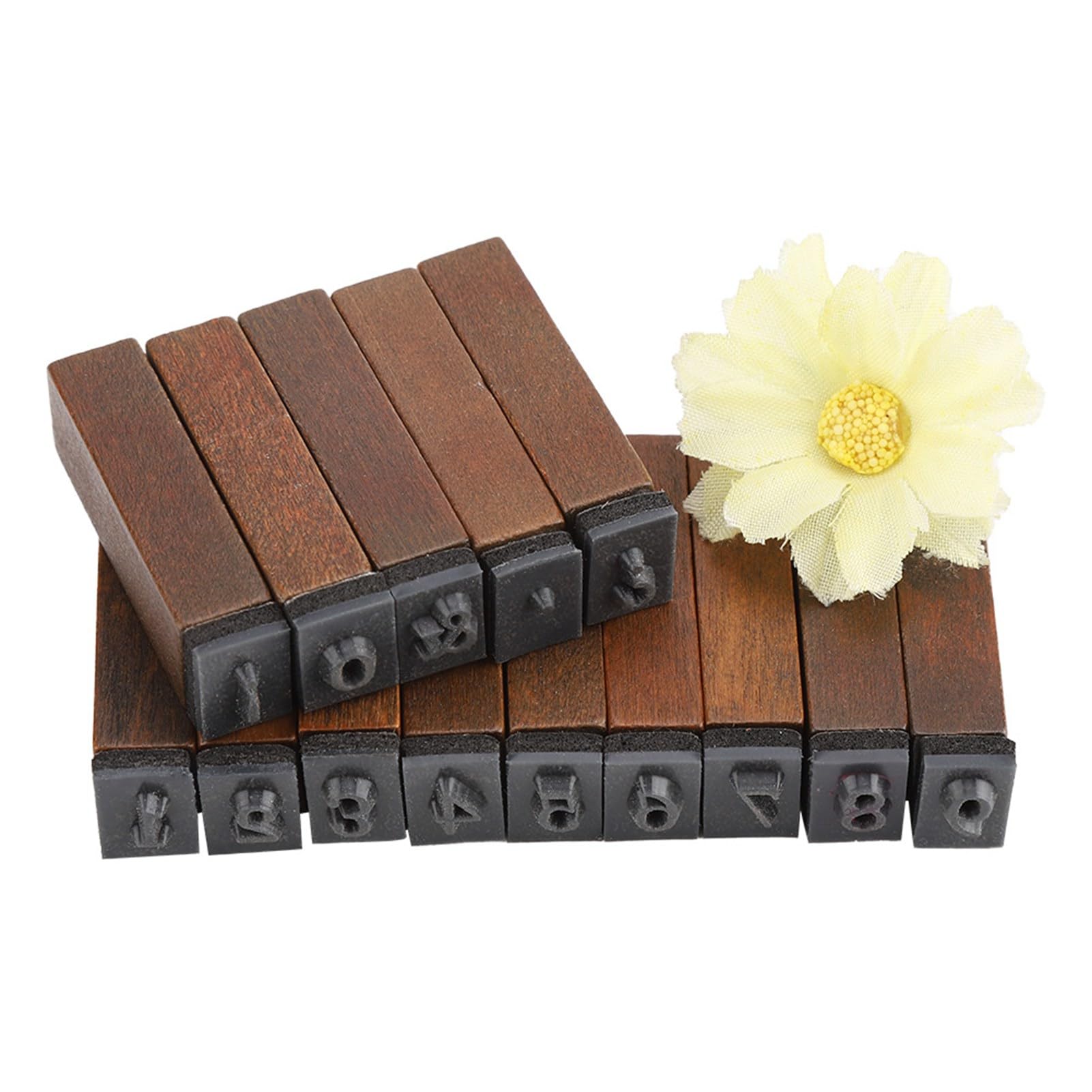 70PCS Vintage Wood Alphabet Letter Rubber Stamps Small Wooden Box for Crafts Scrapbooking Writing Diary Cards Tags in Paper, Fabric, Plastic, Glass, and Great Scrapbooking