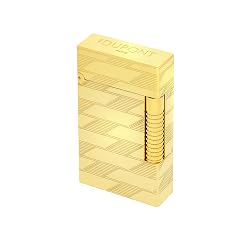S T Dupont Le Grand Cling Lighter Monogram 1872 Gold C23178
