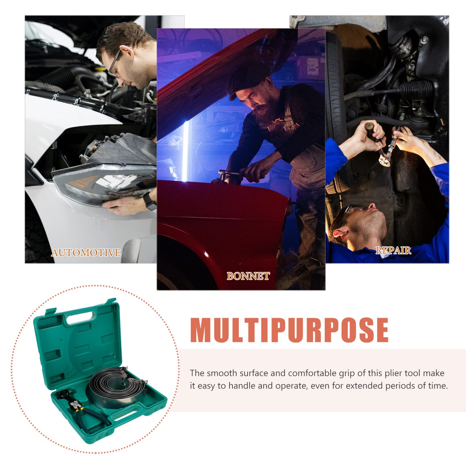 iplusmile Szczypce Do Montażu Tłoków Zestaw Szczypiec Montażowych Do Sprężarek Tłokowych Silnika Zestaw Szczypiec Montażowych Do Narzędzi Mechanika Samochodowego