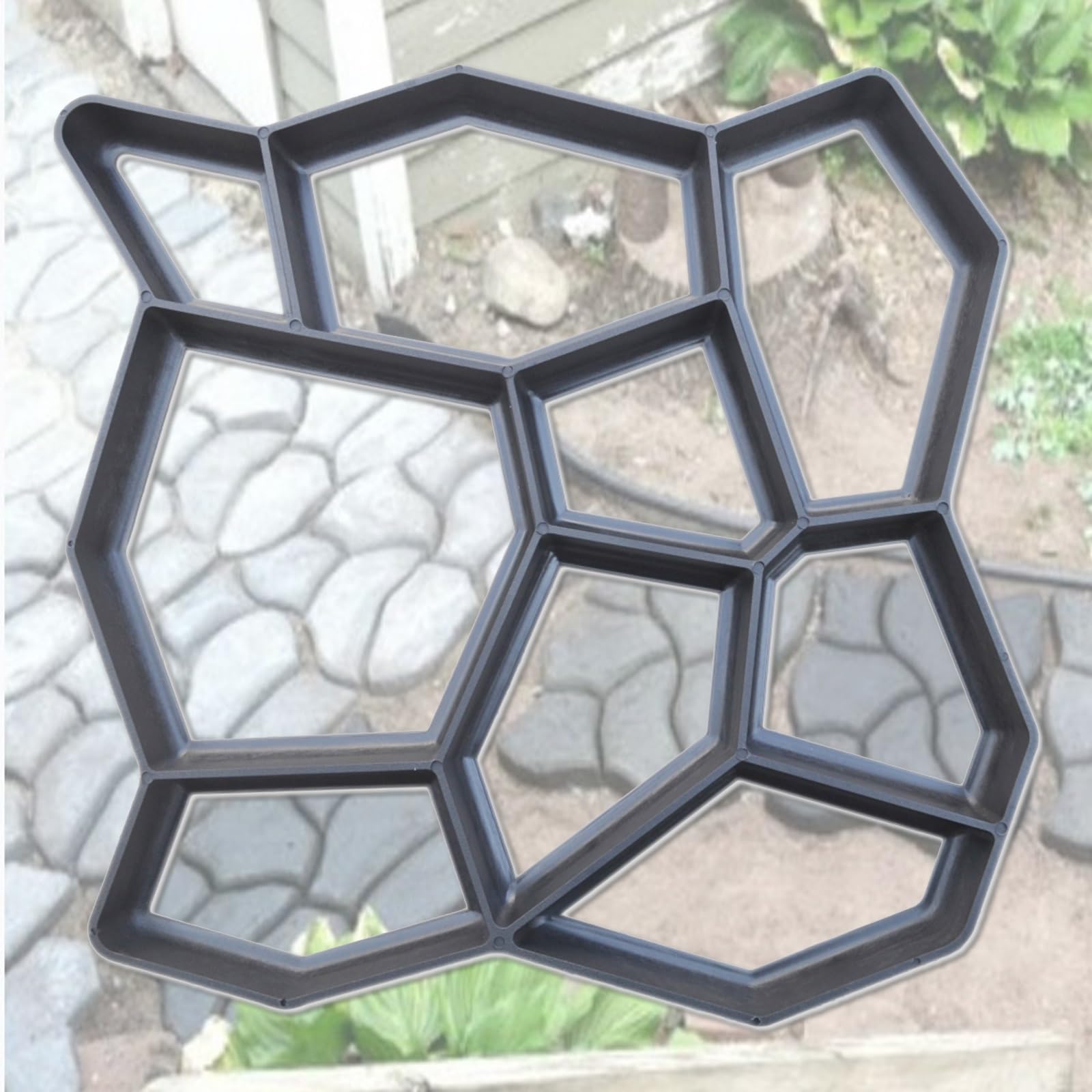 Moule Pas Japonais Exterieur Jardin, Moules à Béton en Plastique, Moule de Trottoir, Dalle de Béton Carrée à Faire Soi-même, 36/43/50cm en Option