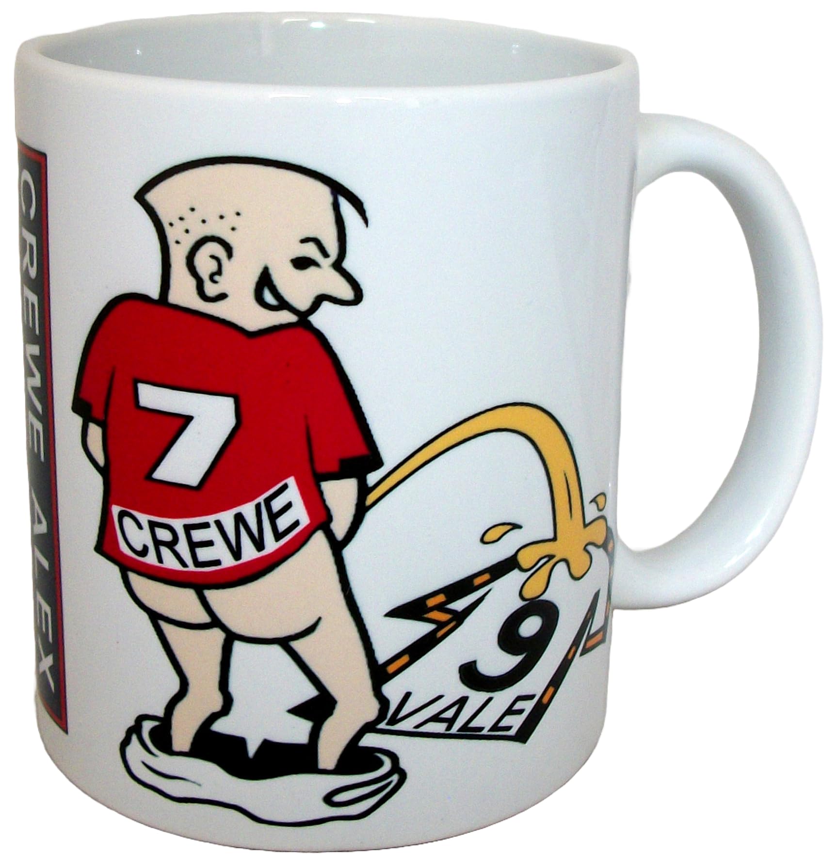 Wee On Funny Football Team Shirt Fan Rivalry Tea Coffee Mug (Crewe (weeing on vale)) โ image 1