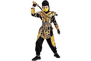 Golden Ninja Costume for Boy Halloween