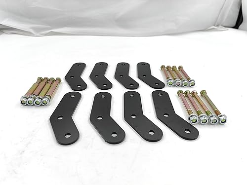 Miniatura 5 de Kit de elevación de reubicación de grillete delantero y trasero de 2 pulgadas compatible con Jeep Wrangler YJ 1987-1995, kit de elevación de
