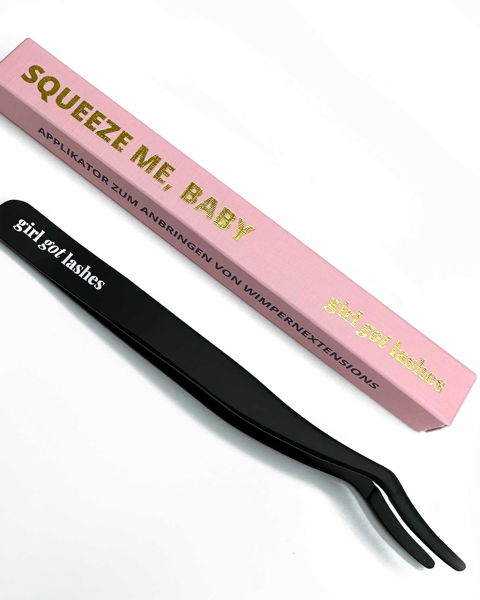 GirlGotLashes Squeeze me, Baby Applikator Applikator für Wimpernextensions Leichtes Anbringen von Künstlichen Wimpern Gebogene Form