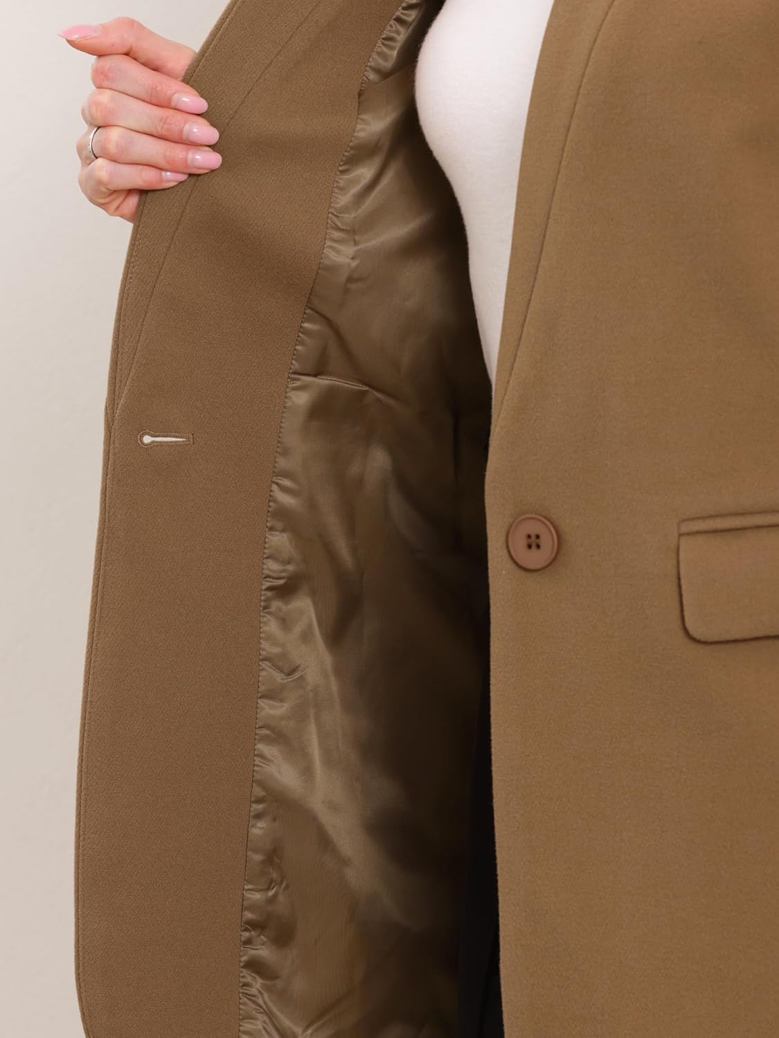 Allegra K Business Casual Coat for Women Button Down Notch Collar Dressy Blazer Jacket - Image 5