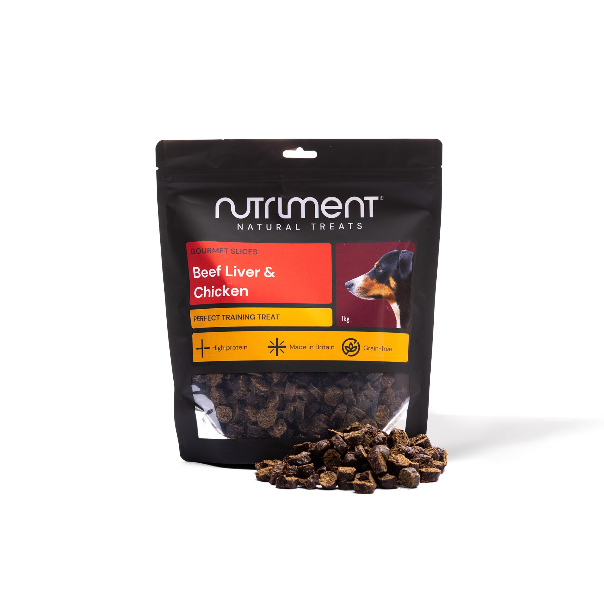 Natural Treats Gourmet Slices - Natural Dog Training Treats for Dogs, Gluten Free, High Protein, Liver Flavor, 1kg
