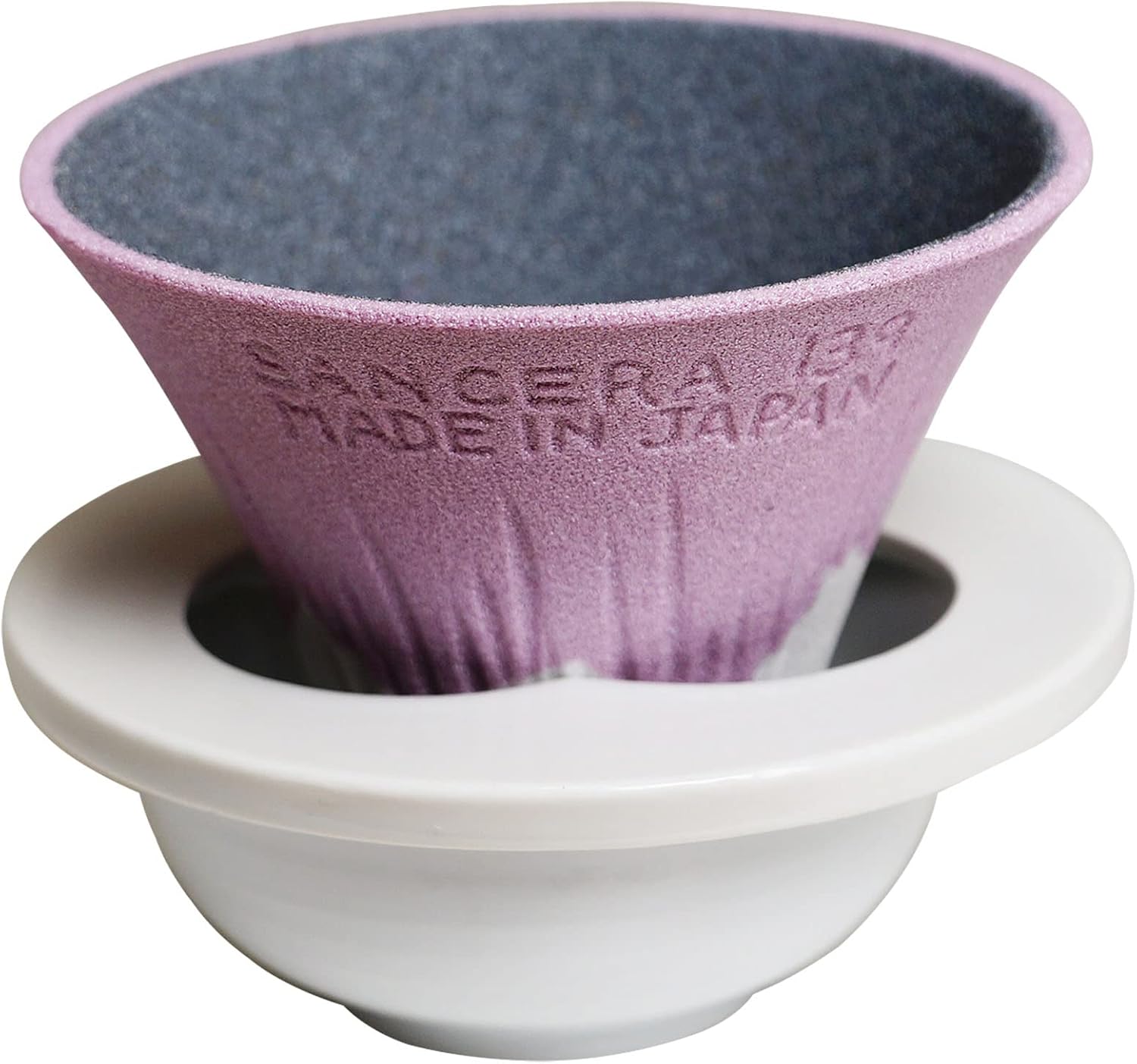 Mt. Fuji Ceramic Coffee Filter - Reusable Dripper - Paperless - Made in Japan - Pink