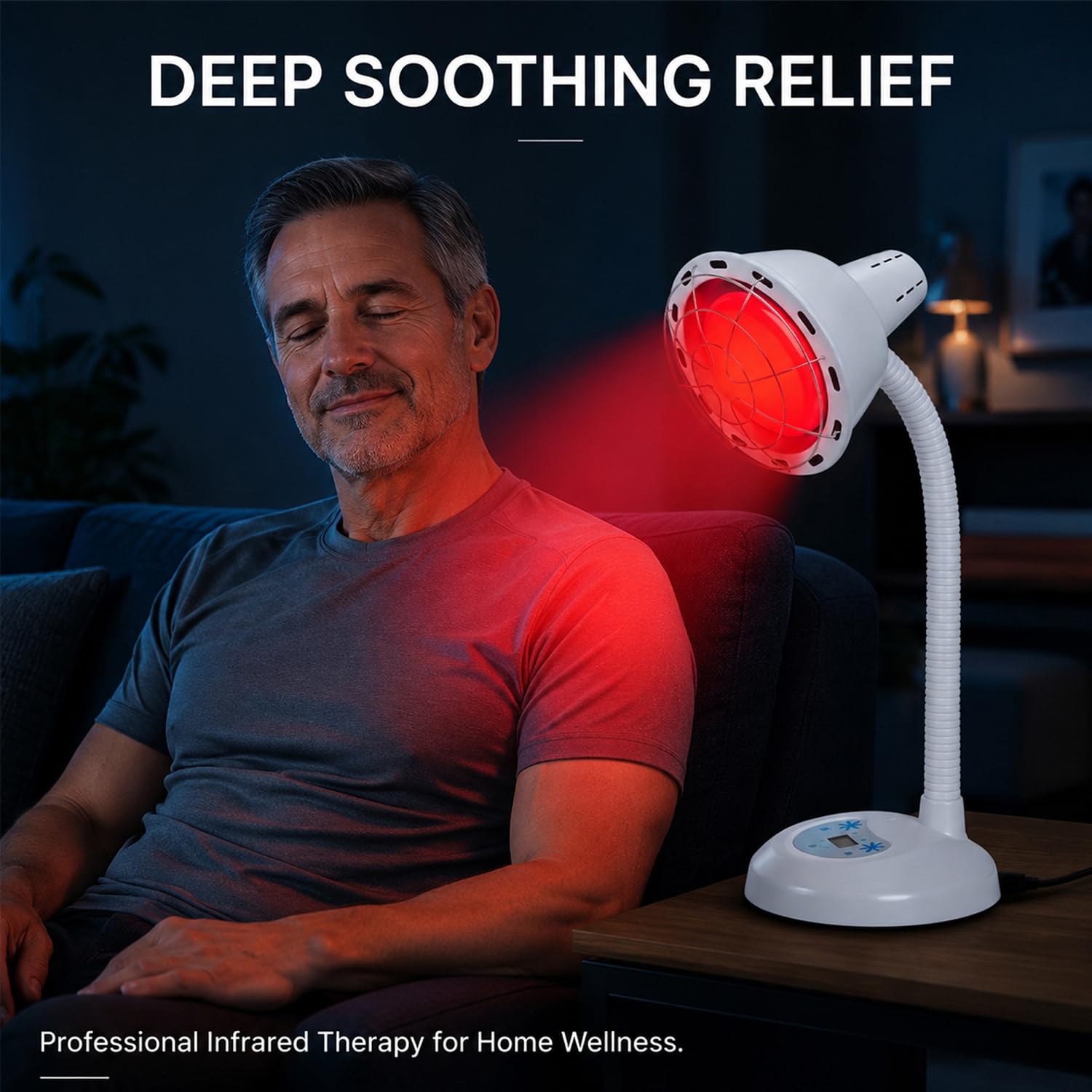 Rotlichtlampe Wärmelampe100W, mit Timer & 10 Temperaturstufen