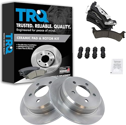 Juego de pastillas de freno y rotores de cerámica traseras para Jeep Grand Cherokee 95-98