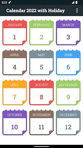 Calendar 2022 with Holiday:Amazon.com:Appstore for Android