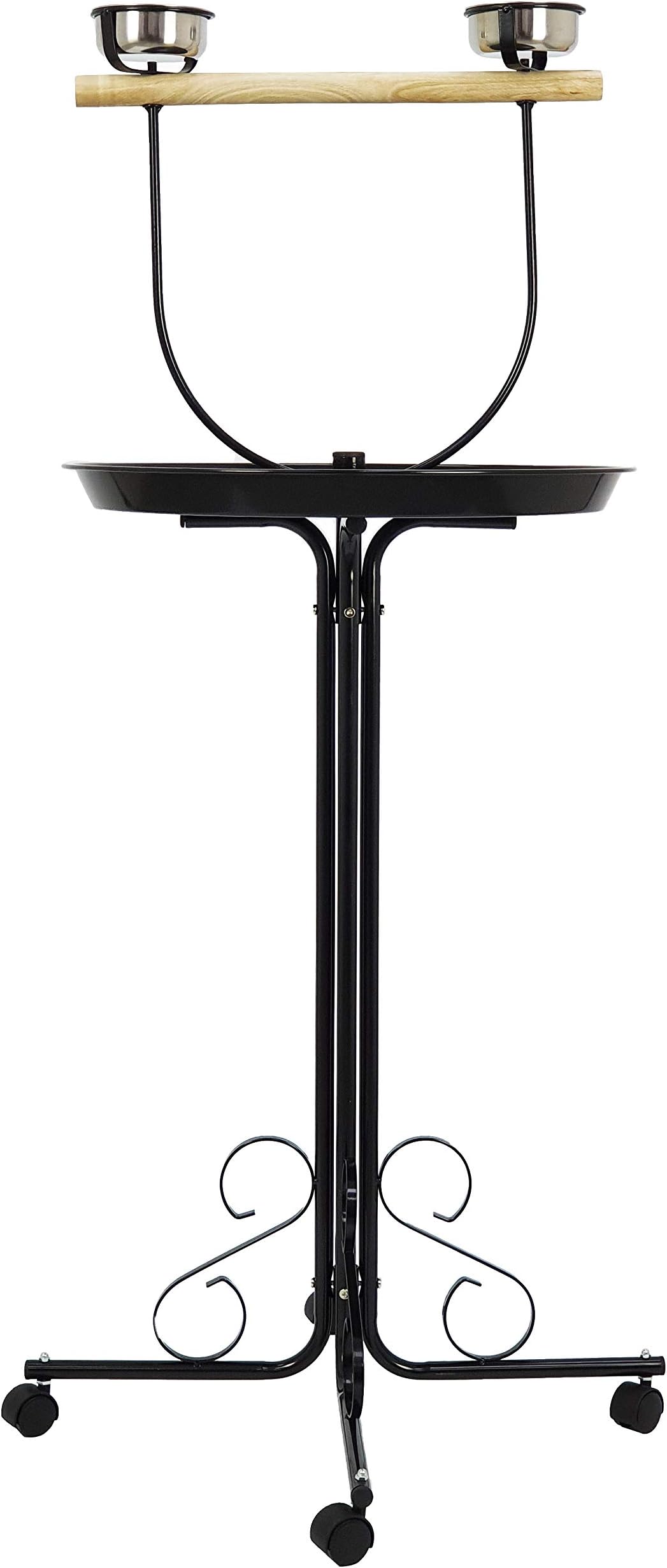 Bird Stand Play Top Large Parrot Bird Play Stand Perch Rolling Stand