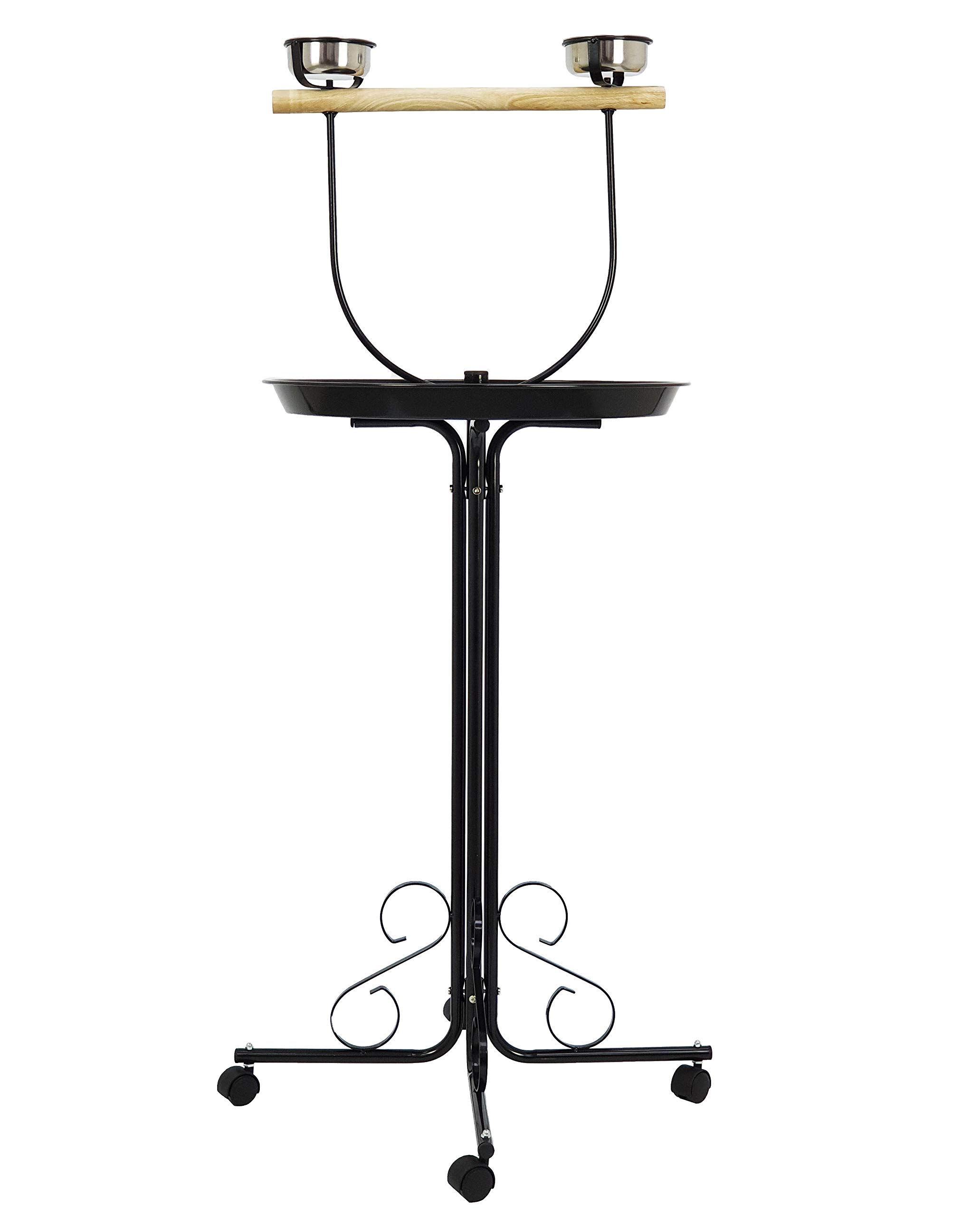 Egardenkart® Bird Stand Play Top Large Parrot Bird Play Stand Perch Rolling Stand