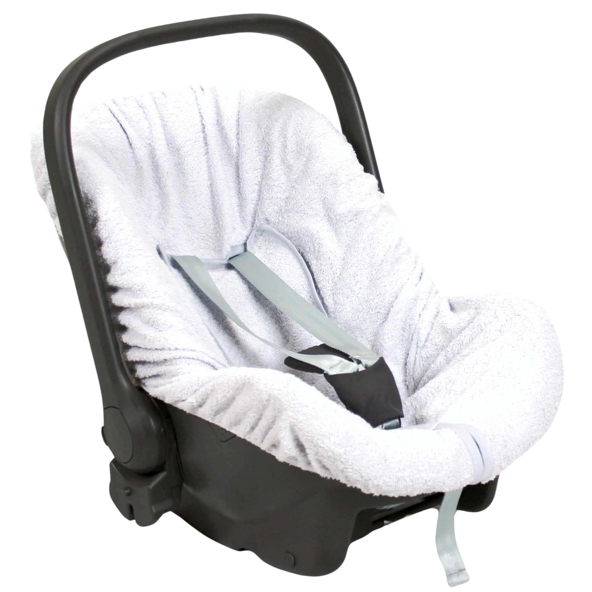 Babysanity spugna copri ovetto seggiolino 0-13 Kg cotone 100% adattabile alla maggior parte di ovetto in commercio (BIANCO COTONE)